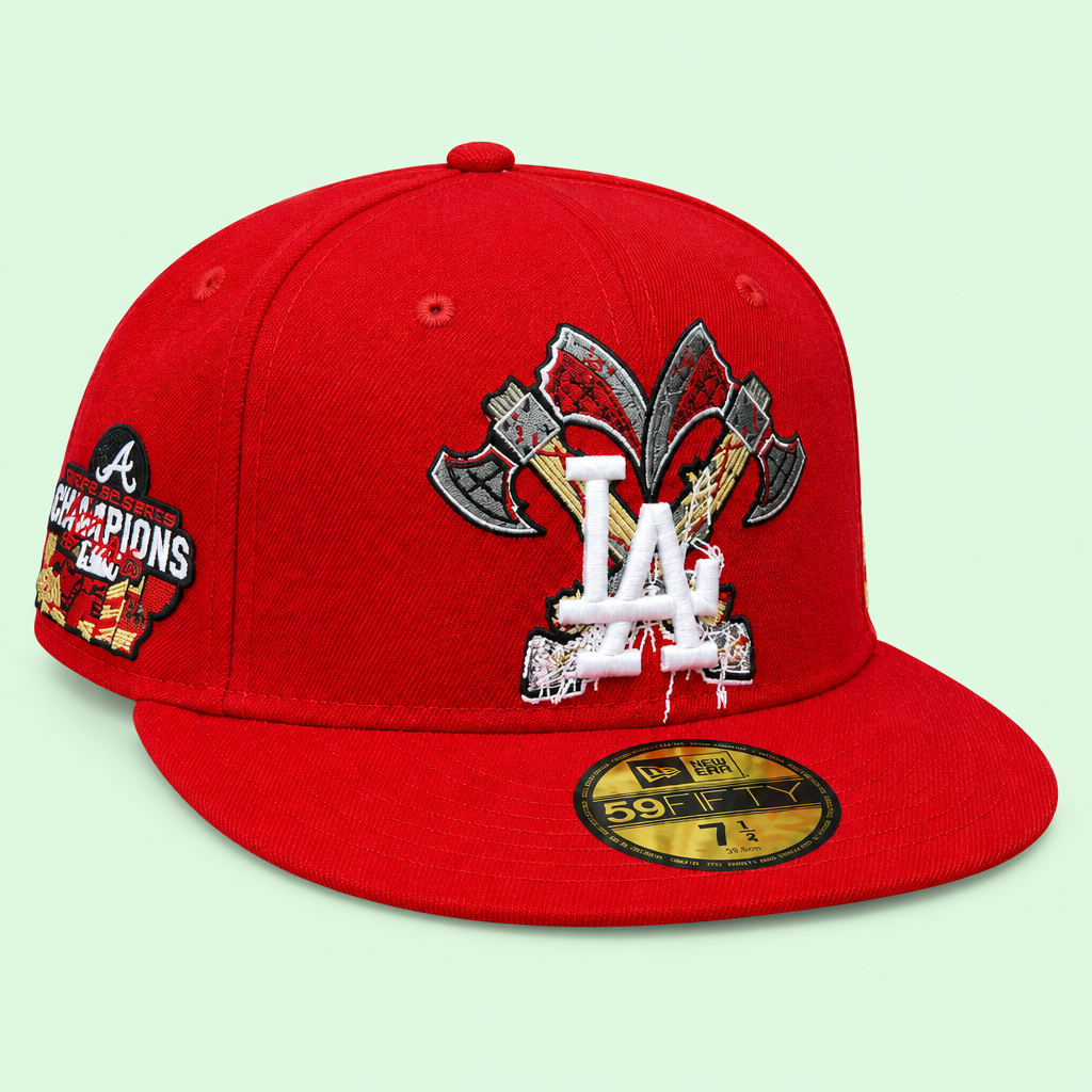 Red cap, additional three-quarter angle