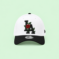 Rose-detail cap, front wide view